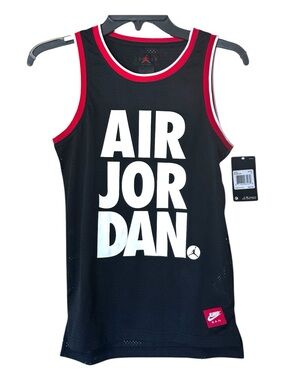 Air Jordan Boys Black Tee with Bold Front Air Jordan Logo Jump-man Patch